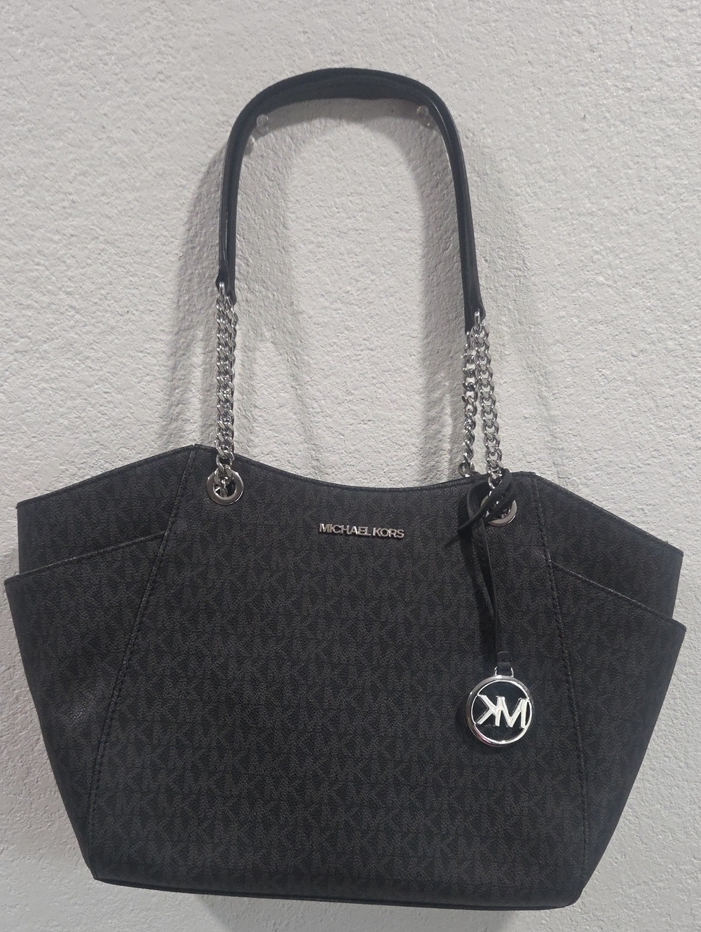 Michael Kors Black Logo Tote Bag